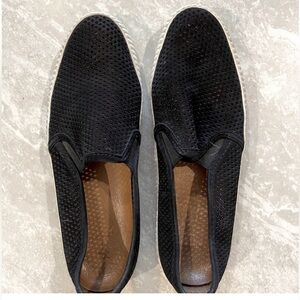 FRYE ‘Camille’ Black Perforated Slip-On Sneakers
